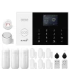 Smart Alarm System, Mobil Kontrol, Bevægelsesdetekteringssensorer,D, EU-stik