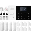 Smart Alarm System, Mobil Kontrol, Bevægelsesdetekteringssensorer,EU-stik, E