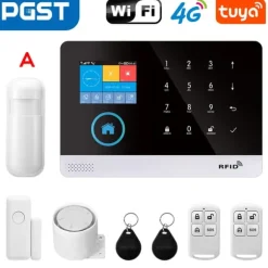 Smart Alarm System, Multi-Channel Alerts, Nem Installation,A, EU stik