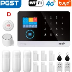 Smart Alarm System, Multi-Channel Alerts, Nem Installation,D, EU stik