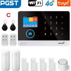 Smart Alarm System, Multi-Channel Alerts, Nem Installation,C, EU-stik
