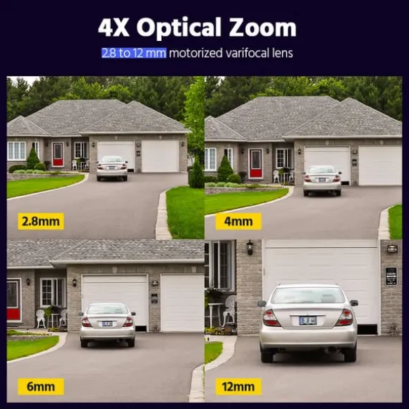 Smart Dual Light Varifocal Bullet Kamera, 4K Opløsning, Bevægelsesregistrering