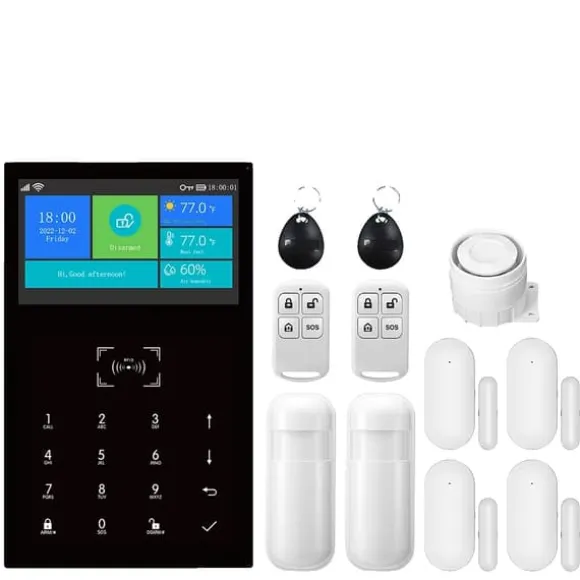 Smart Home Alarm System, App Kontrol, 99 Zone Support,EU stik, 4G-C
