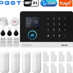 Smart Home Alarm System, Trådløs Forbindelse, Kompatibel med Smart Life,EU stik, E-2G