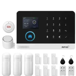 Smart Home Alarm System, Trådløs Forbindelse, Kompatibel med Smart Life,EU stik, D-2G