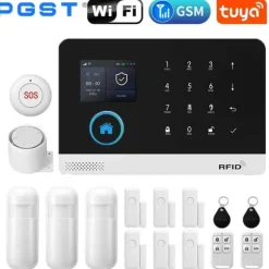 Smart Home Alarm System, Trådløs Forbindelse, Kompatibel med Smart Life,EU stik, D-2G