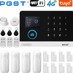Smart Home Alarm System, Trådløs Kontrol, Multi-Sensor Understøttelse,4G-E-EU