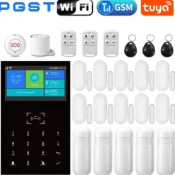Smart Home Alarm System, Trådløs Kontrol, Multi-Zone Dækning,F-2G, EU stik