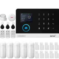 Smart Home Alarm System, Trådløs Kontrol, Multi-Sensor Understøttelse,4G-F-EU