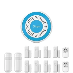 Smart Home Alarm System, Trådløs Forbindelse, App-Styret,WiFi Alarm Kit H, EU Stik
