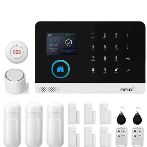 Smart Home Alarm System, Trådløs Kontrol, Multi-Sensor Understøttelse,4G-D-EU