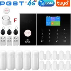 Smart Home Alarm System, WiFi & 4G Forbindelse, Bevægelsesdetektion,F, EU stik
