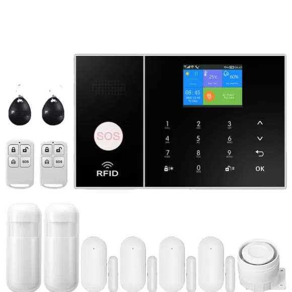 Smart Home Alarm System, WiFi & 4G Forbindelse, Bevægelsesdetektion,C, EU-stik