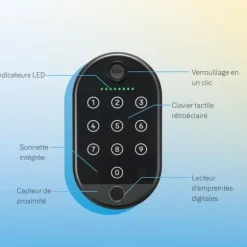 Smart Keyboard - YALE - Biometrisk - Op til 10 brugere på tastaturet
