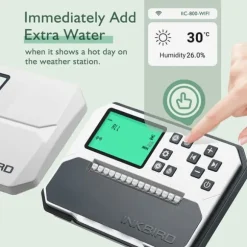 Smart Sprinkler Controller, 8-Zone Kontrol, Wi-Fi Forbindelse,EU STIK