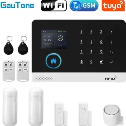Smart Tyverialarm System, 99 Zoner, Kompatibel med Smarte Hjem Platforme,B-103, EU Stik-d