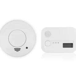 Smartwares Brandsikkerhedssæt, brandalarm + kuliltealarm - Hvid