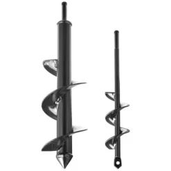 Sneglebor-sæt, 40x220 mm & 80x300 mm, Sort, Stål