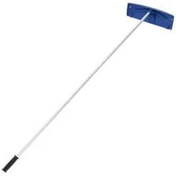 Snerydningsskovl til tag, 118-555x60x15,5 cm, Sølv, Plastblad