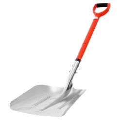 Sneskovl - Snerydningsskovl - Bredde 35 cm - Aluminium - D-formet håndtag - Letvægt - Stor kapacitet - Til indkørsel, have, bil og camping