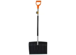 Sneskovl med metalhåndtag - sort / TEGER (pakke med 15)
