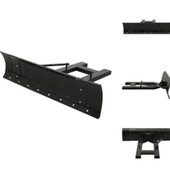 Sneskovle - Living sneplov til gaffeltruck 150x38 cm sort