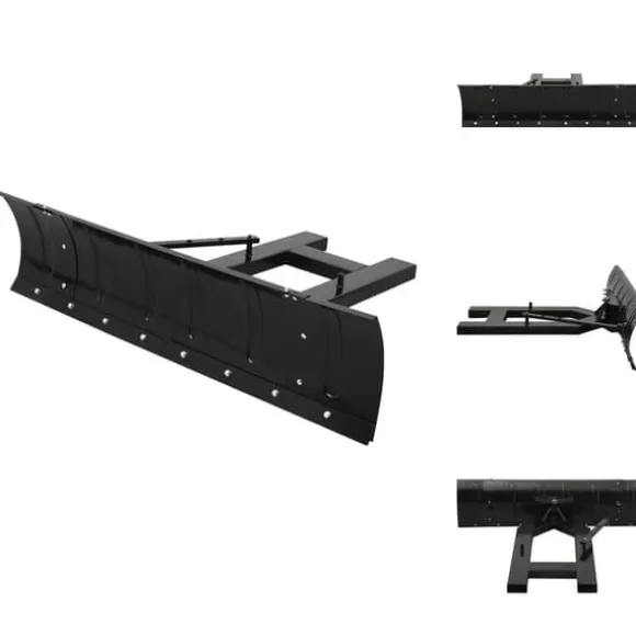 Sneskovle - Living sneplov til gaffeltruck 150x38 cm sort