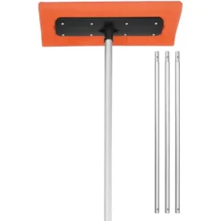 Snetagsrive - Tagskraber - Skumblad 45 cm - Teleskopskaft 2,25–5,62 m - Skridsikkert håndtag - Letvægts design - Til sne, blade og affald