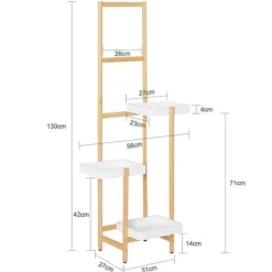 SoBuy Plantehylde Blomsterreol Stativ STR13-WN