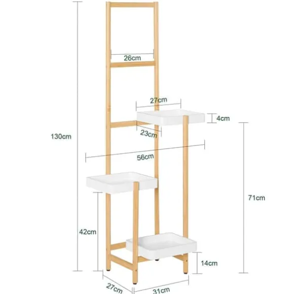 SoBuy Plantehylde Blomsterreol Stativ STR13-WN