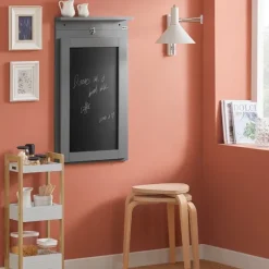 SoBuy Vægbord Træfoldebord 50x75x76cm - Grå Barbord med tavle FWT20-HG