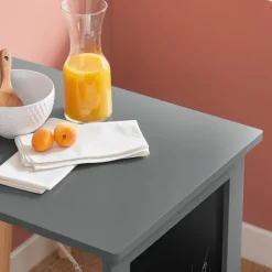 SoBuy Vægbord Træfoldebord 50x75x76cm - Grå Barbord med tavle FWT20-HG