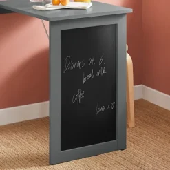 SoBuy Vægbord Træfoldebord 50x75x76cm - Grå Barbord med tavle FWT20-HG
