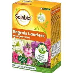 SOLABIOL SOLAURY15 100% økologisk laurbær- og bougainvilleagødning | Langtidsvirkende, 1,5 kg