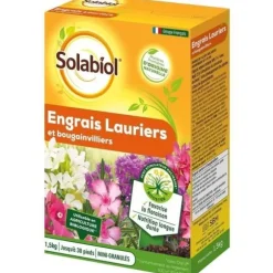 SOLABIOL SOLAURY15 100% økologisk laurbær- og bougainvilleagødning | Langtidsvirkende, 1,5 kg