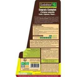 Solabiol SOLICOMP1 Komplet Flydende Gødning 1L - Universalgødning | Velegnet til økologisk landbrug