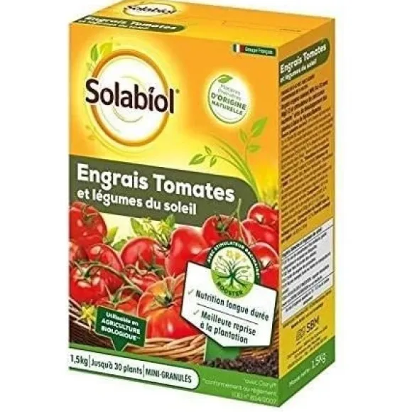 SOLABIOL SOTOMY15 Tomat- og frugt- og grøntsagsgødning - 1,5 kg