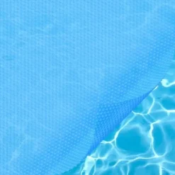 Solafdække til pool 975x487 cm blå, 16 mil, PE materiale
