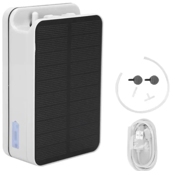 Solar Dampumpe Bærbar 2200mAh Stor Kapacitet Batteri Overopladningsbeskyttelse Luftpumpe