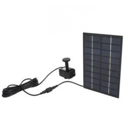 Solar dampumpesæt med anti-tilstopningsnet - nem montering, 9V 1,8W, til udsmykning af havepool