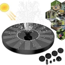 Solar Fountain - Solar Powered Fountain til Fuglebad 16cm