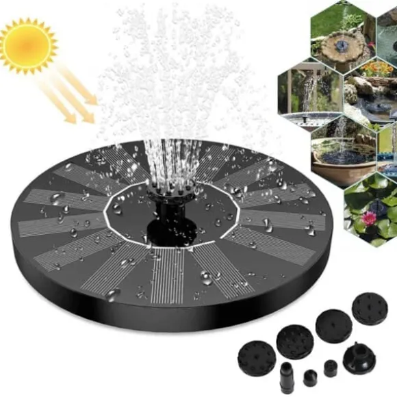 Solar Fountain - Solar Powered Fountain til Fuglebad 16cm
