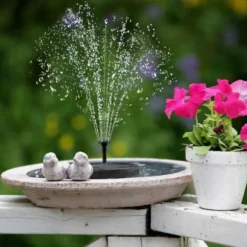 Solar Fountain - Solar Powered Fountain til Fuglebad 16cm