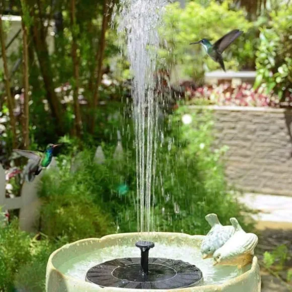 Solar Fountain - Solar Powered Fountain til Fuglebad 16cm