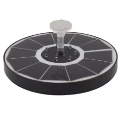 Solar Fountain Light med 8 dyser 3,5W 900mAh Farverig Kraftfuld Solar Fuglebadefontæner til Fuglebad Have Gennemsigtigt mundstykke