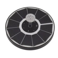 Solar Fountain Light med 8 dyser 3,5W 900mAh Farverig Kraftfuld Solar Fuglebadefontæner til Fuglebad Have Gennemsigtigt mundstykke