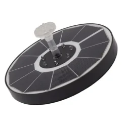 Solar Fountain Light med 8 dyser 3,5W 900mAh Farverig Kraftfuld Solar Fuglebadefontæner til Fuglebad Have Gennemsigtigt mundstykke
