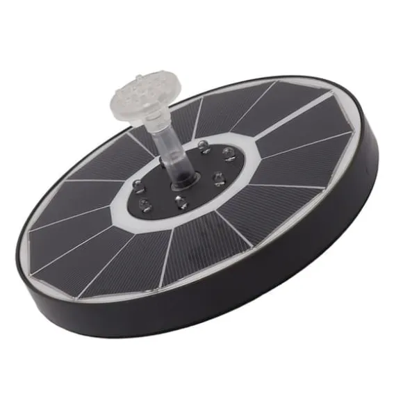 Solar Fountain Light med 8 dyser 3,5W 900mAh Farverig Kraftfuld Solar Fuglebadefontæner til Fuglebad Have Gennemsigtigt mundstykke