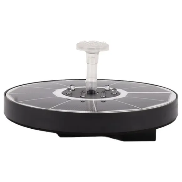 Solar Fountain Light med 8 dyser 3,5W 900mAh Farverig Kraftfuld Solar Fuglebadefontæner til Fuglebad Have Gennemsigtigt mundstykke