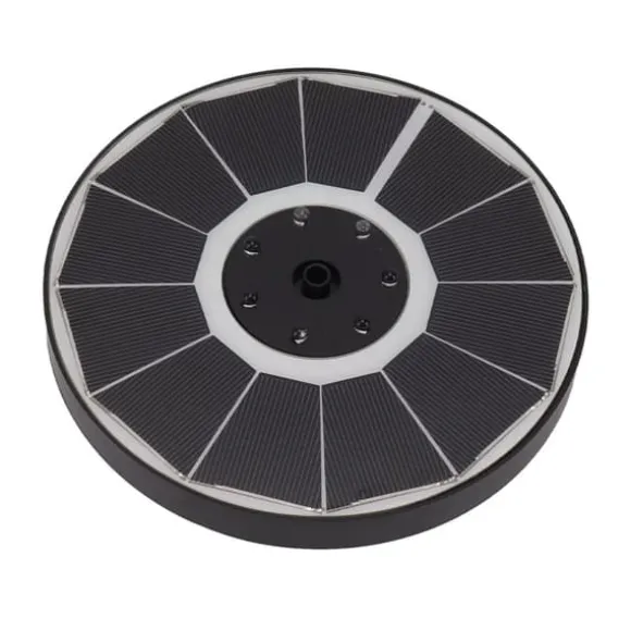 Solar Fountain Light med 8 dyser 3,5W 900mAh Farverig Kraftfuld Solar Fuglebadefontæner til Fuglebad Have Gennemsigtigt mundstykke